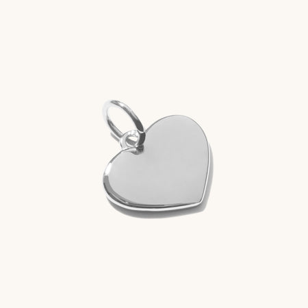 Personalised Heart Pendant Silver